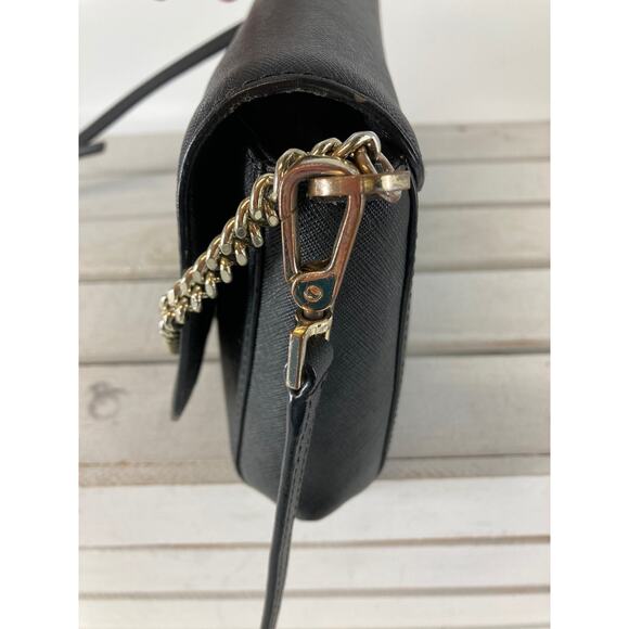 KATE SPADE, SMALL BLACK SAFFIANO LEATHER CROSSBODY BAG (ASIS) - Picture 5 of 16